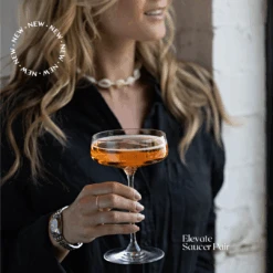 Elevate Cocktail Saucer, Set Of 2 -Home Charm Store 3