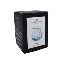 Artisan Round Teal Vase -Home Charm Store artisan round teal box co