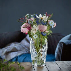 Bloom Wide Vase Bees & Cosmos -Home Charm Store bloom wide vase 1