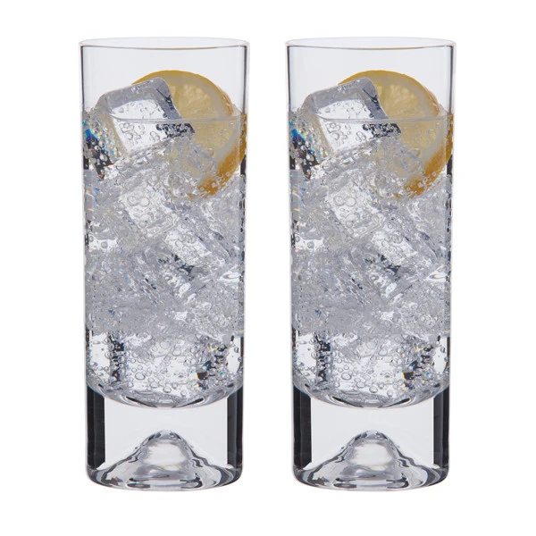 Dimple Highball Glass, Set Of 2 4 Dimple Highball Glass, Set Of 2 - Image 2