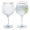 Glitz Gold Gin & Tonic Copa, Set Of 2 -Home Charm Store goldcopap