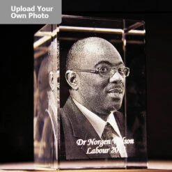 Medium Laser Photo Gift Block - Tower (Free Text Engraving Available) -Home Charm Store laser tower4