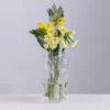 Marguerite Tall Vase Clear -Home Charm Store marguerite tall clear square