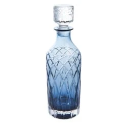 Home Charm Store 22 Harris Ink Blue Tall Spirit Decanter