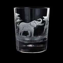 Hand Engraved Majestic Wildlife Elephant Tumbler