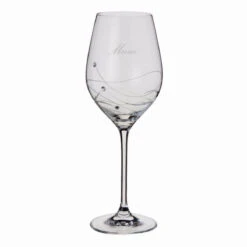 "Mum" - Engraved Glitz Wine Glass