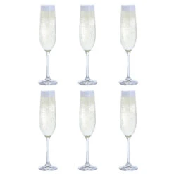 Six Champagne Flute, Set Of 6