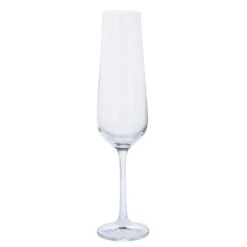 Cheers! Champagne Flute, Set Of 4 -Home Charm Store st3286 4 4pk cheers flute empty co lr 1