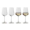 Cheers! Optic White Wine, Set Of 4 -Home Charm Store st3599 2 o 4pk cheers optic white co 4pk