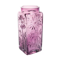 Marguerite Amethyst Large Vase -Home Charm Store va1008 ame marguerite vase large amethyst empty co 1 lr