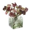 Marguerite Square Vase Olive Green -Home Charm Store va3423 grn marguerite square olive green co 2
