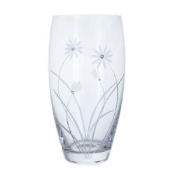 Glitz Daisy Vase -Home Charm Store va3566 glitz floral daisy co lr